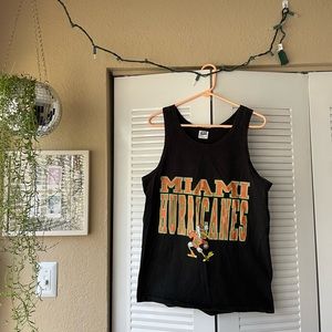 Vintage Miami hurricanes muscle tank
